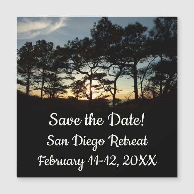 Torrey Pine Sunset II, área da Califórnia (Frente)