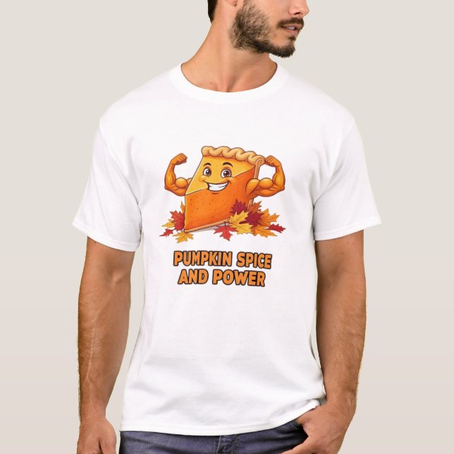 Torta de Abóbora Divertida Camisa Clássica de Ação (Frente)