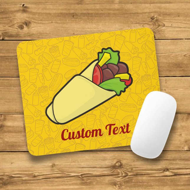 Torta de Tortilha Rolo Mouse Pad (Criador carregado)