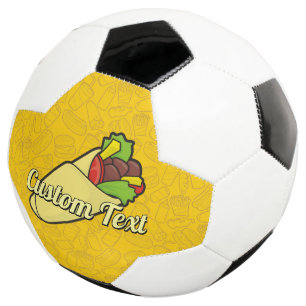 Tortilla Sandwich Envolve Bola De Futebol