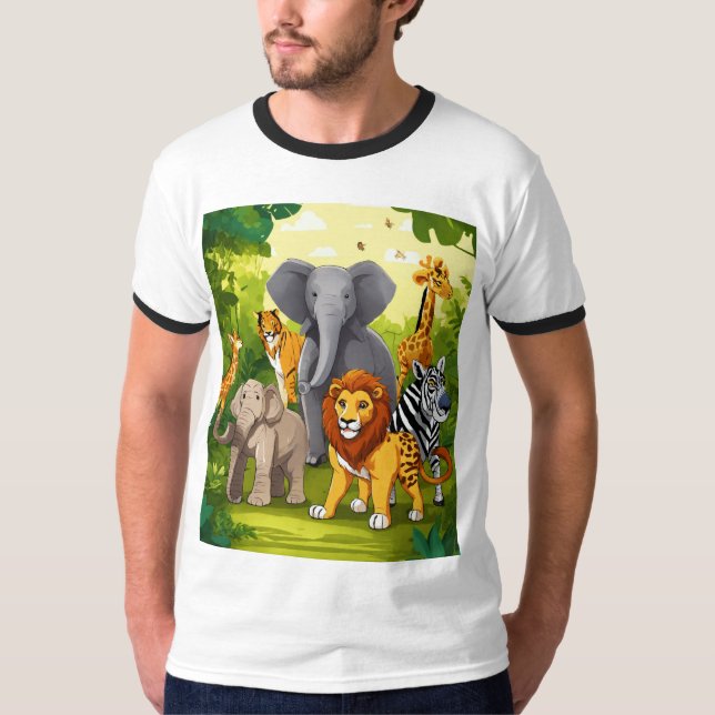 Tortoise Triumph: Camiseta de Celebração da Selva (Frente)