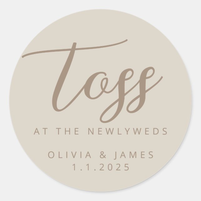 Tosse No Adesivo De Newlyweds (Frente)