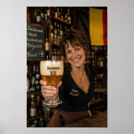 Tostada de Taberna Belga com Poster de Tripel