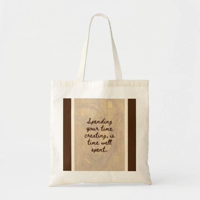 Tote #3 Bolsa de Citação - BuddhaToday V1 - Rosa e Buda (Frente)