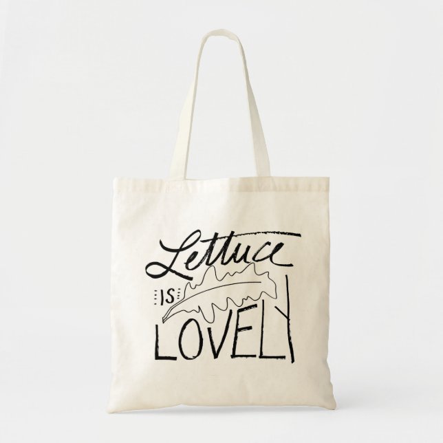 Tote A alface é o bolsa bonito (Frente)