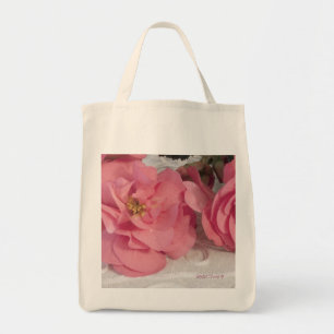 Tote A begónia cor-de-rosa floresce o bolsa orgânico