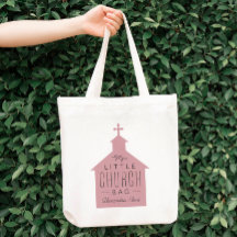 A bolsa da minha pequena igreja é rosa