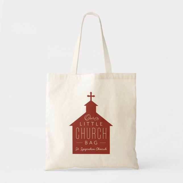 Tote A bolsa da nossa pequena bolsa de igreja de tijolo (Frente)