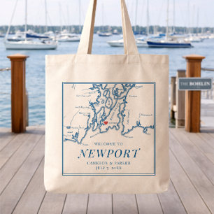 Tote A Bolsa de Boas-Vindas de Casamento Bohlin Newport