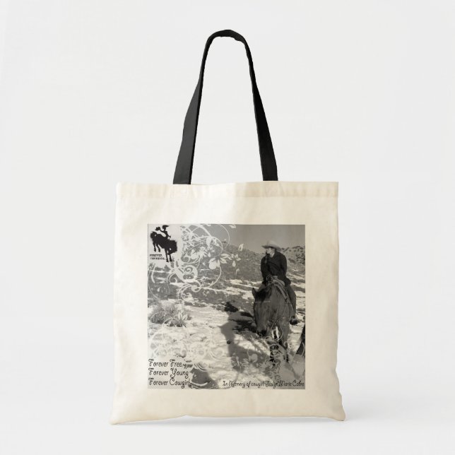 Tote A bolsa de canvas de ForeverCowgirl (Frente)