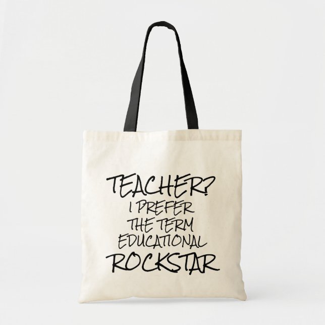 Tote A bolsa de canvas dos professores (Frente)