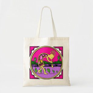 Tote A bolsa de canvas: Kokopelli, jogador de flauta do
