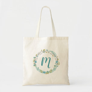 Tote A bolsa de canvas personalizada floral pintada do