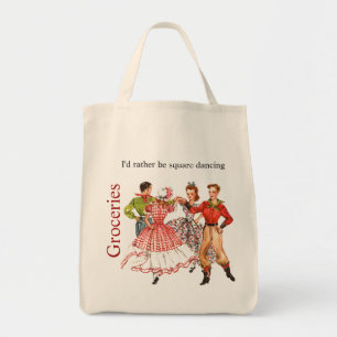 Tote A bolsa de compra da dança quadrada