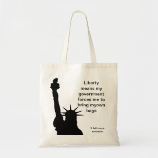 Tote A bolsa de compra da liberdade
