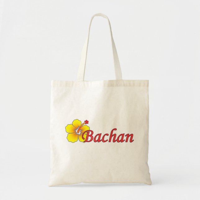 Tote A bolsa de compra do hibiscus de Bachan (Frente)