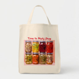Tote A bolsa de compra do Mah Jong