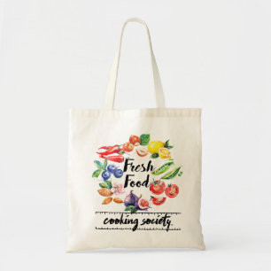 Tote A bolsa de compra dos alimentos frescos