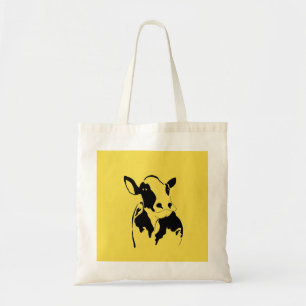 Tote A bolsa de compra feliz da vaca