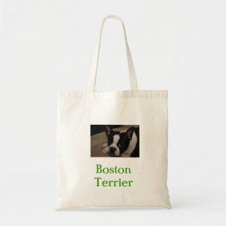 Tote A bolsa de compra orgânica de Boston Terrier