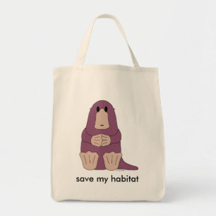 Tote a bolsa de compra orgânica do platypus