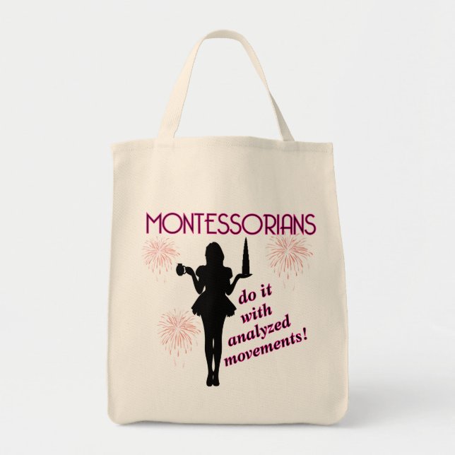 Tote A bolsa de compra Super-espaçosa de Montessori (Frente)