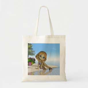 Tote a bolsa de praia bonito, coleção da torta do cut