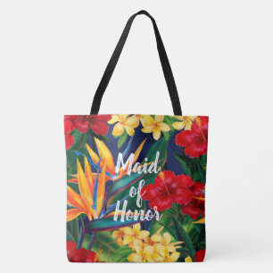 Tote A bolsa de praia customizável havaiana do paraís