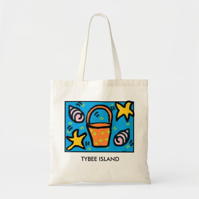 TOTE A BOLSA DE PRAIA DA ILHA DE TYBEE (Frente)