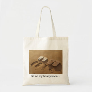 Tote A bolsa de praia da lua de mel