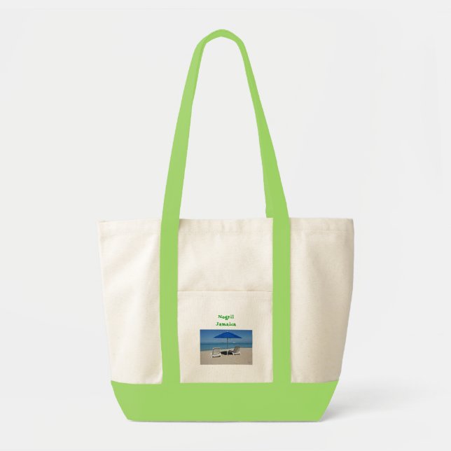 Tote A bolsa de praia de Negril (Frente)
