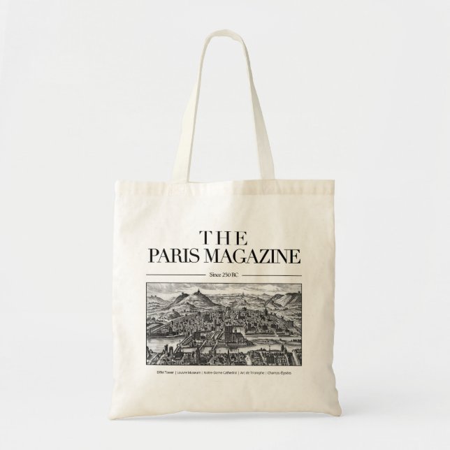 Tote A Bolsa de Revista de Paris, Cidade Francesa Histó (Frente)