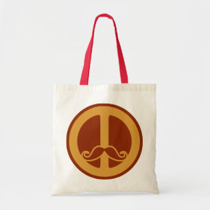 Tote A bolsa do Peace Stache - escolha o estilo