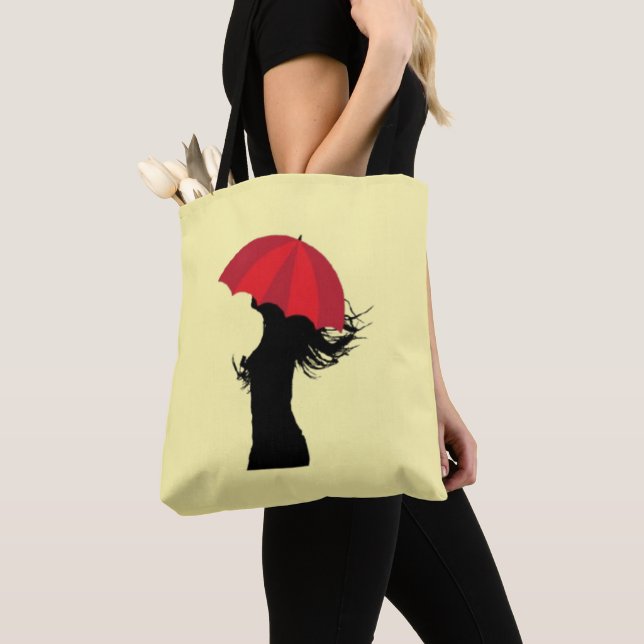 Tote A Bolsa Guarda-Chuva Vermelha (Close Up)