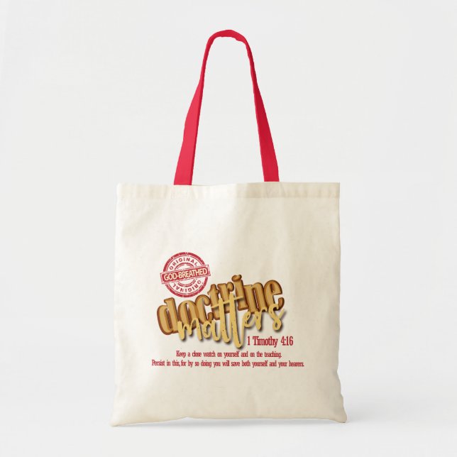 Tote A "doutrina importa" o bolsa do orçamento (Frente)