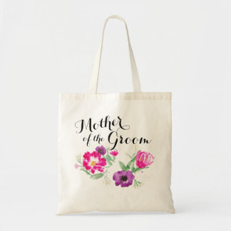 Tote A mãe da aguarela do noivo floresce o bolsa