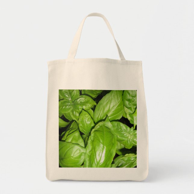 Tote A manjericão decorou o bolsa (Frente)