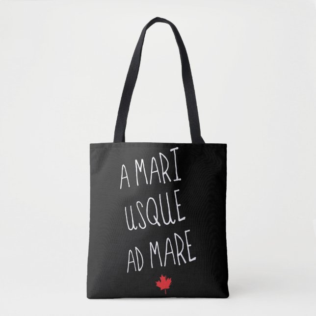 Tote A Mari Usque Ad Mare Bolsa de compra, Canadense (Frente)