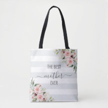 A melhor mãe do bolsa floral em cores pastosas