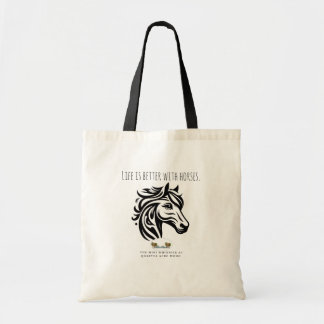 Tote A vida é melhor com a bolsa de cavalos
