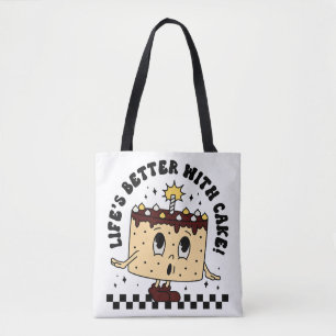 Tote A vida é melhor com bolsa de bolo