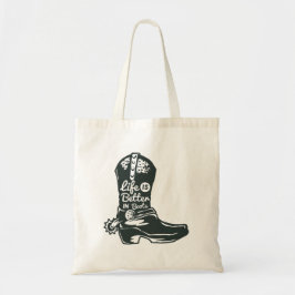 Tote A Vida É Melhor de Botas Bolsa Western Cowgirl