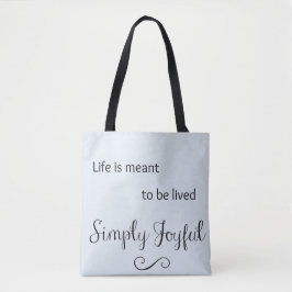 Tote A vida é significada ser o bolsa simplesmente