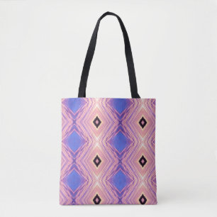 Tote abstrato de Diamantes - bolsa