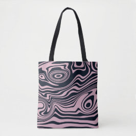 Tote Abstrato Marble Waves Trabalho de arte | Bolsa Tot