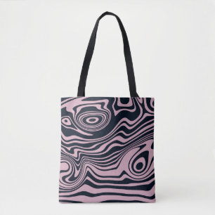 Tote Abstrato Marble Waves Trabalho de arte Bolsa Tot