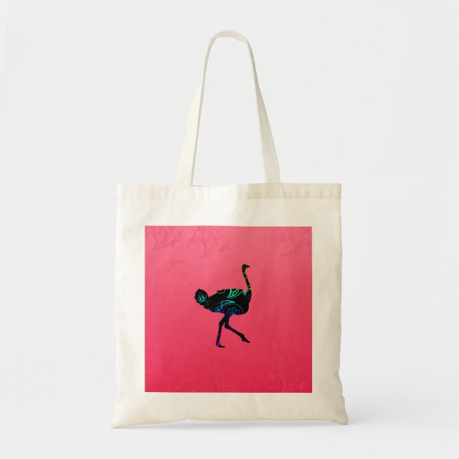 Tote Abstrato Ostrich Budget Bolsa (Frente)
