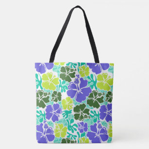 Tote Akahai Hawaiian Hibiscus Tropical Floral Bolsa de