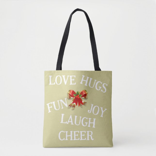 Tote Alegria da Bolsa de Natal (Frente)