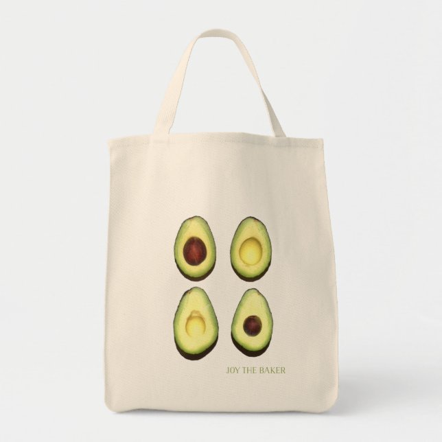 Tote Alegria o bolsa do mantimento do abacate do (Frente)